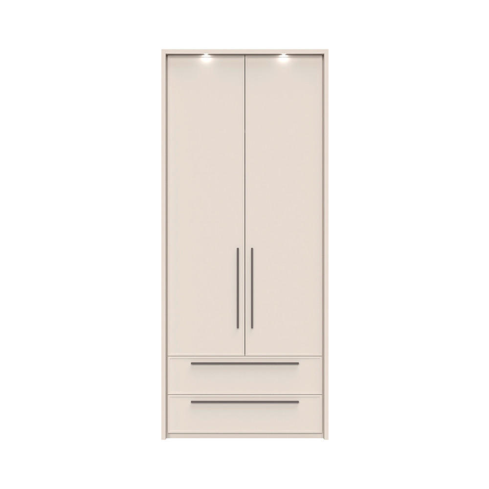 ORMAR SA KLASIČNIM VRATIMA kašmir  97/226/60 cm  - kašmir, Dizajnerski, metal/pločasti materijal (97/226/60cm)