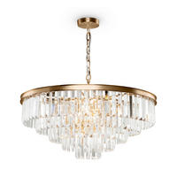 TAKKRONA Neoclassic 70/70/45 cm  - mässingsfärgad, Trend, metall/glas (70/70/45cm) - MAYTONI