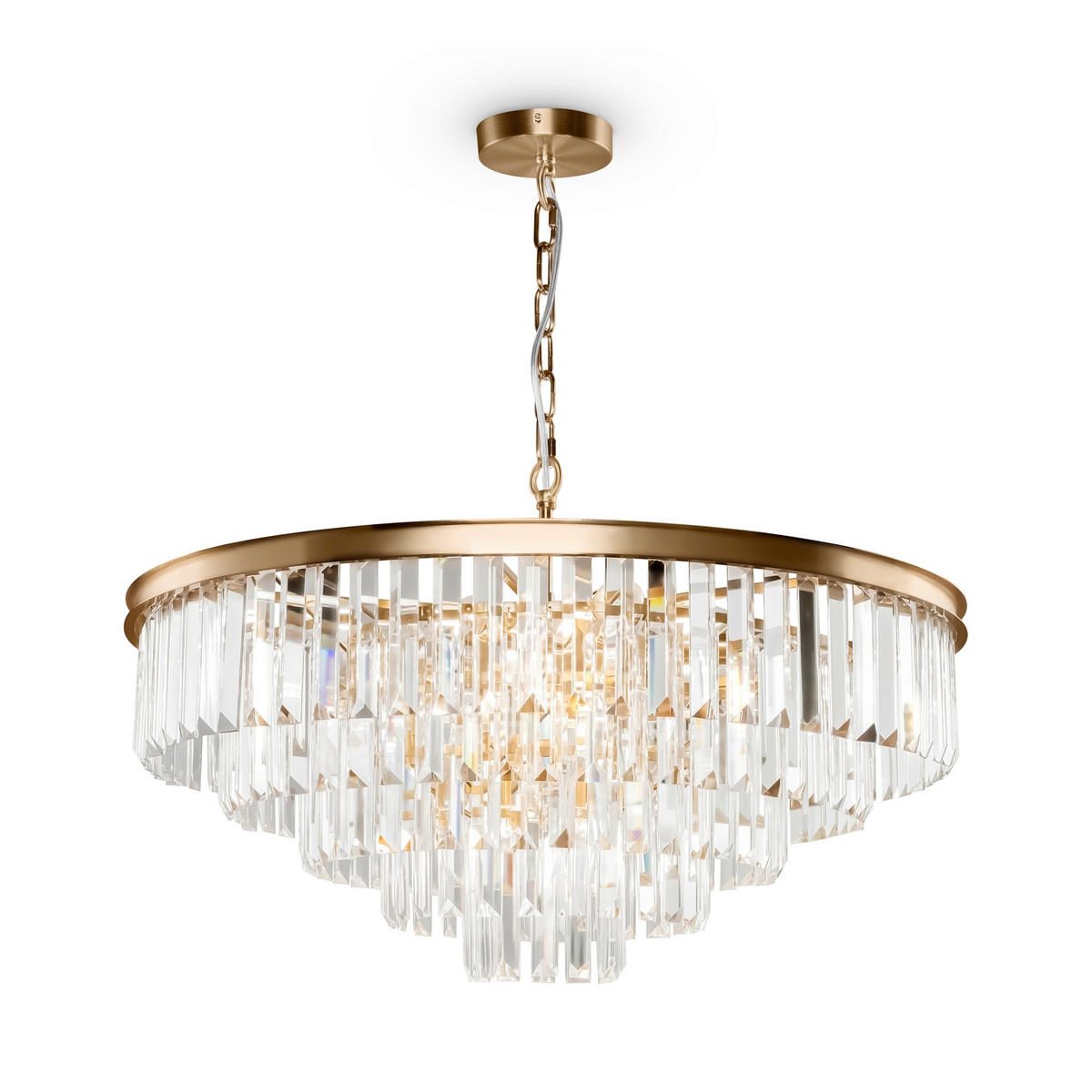 TAKKRONA Neoclassic 70/70/45 cm  - mässingsfärgad, Trend, metall/glas (70/70/45cm) - MAYTONI
