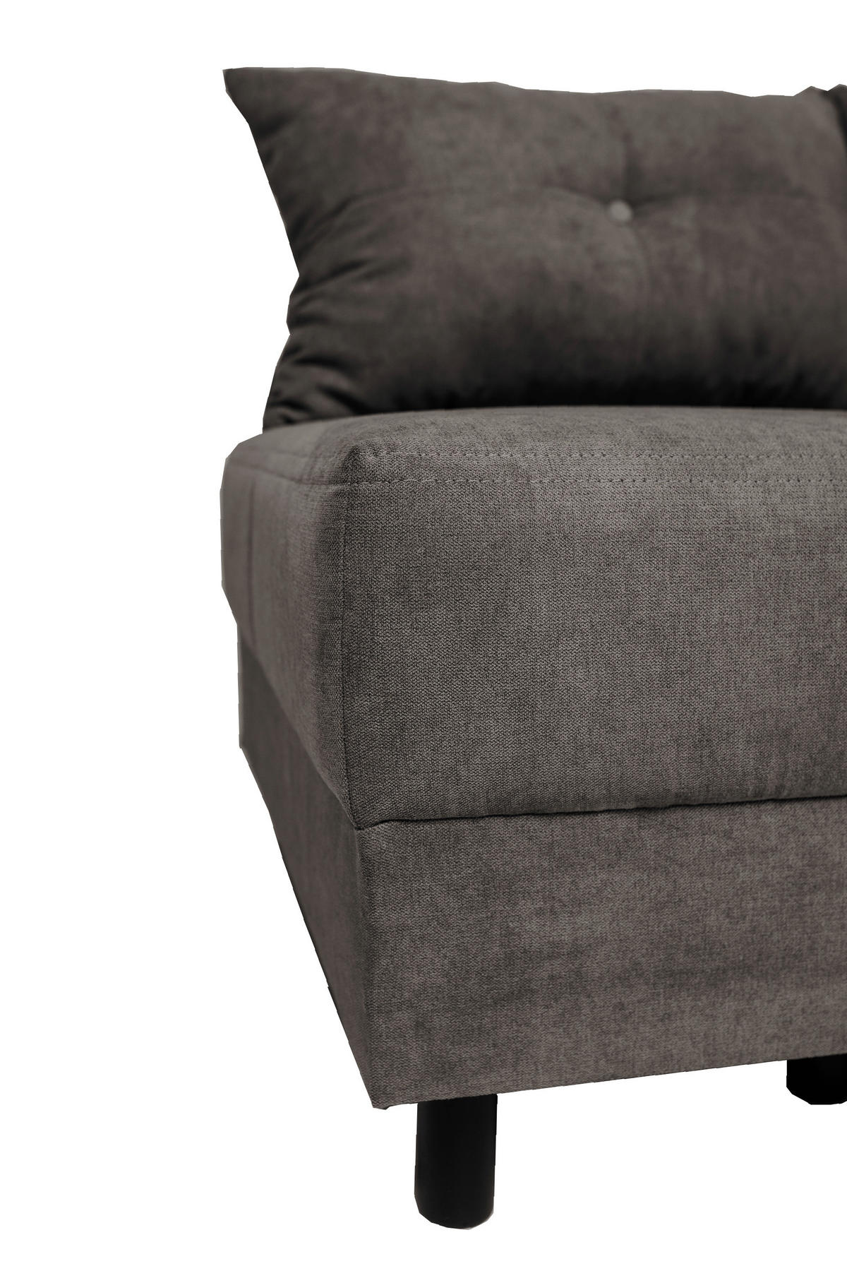 VÁLENDA, textil, 145/82/85 cm - šedá/černá, Konvenční, dřevo/textil (145/82/85cm) - Ti'me