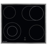 GLASKERAMIKKOCHFELD DKEV6046XB  - Edelstahlfarben/Schwarz, Basics, Glas/Metall (57,6/3,8/50,6cm) - Dieter Knoll