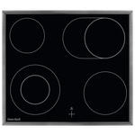 GLASKERAMIKKOCHFELD DKEV6046XB  - Edelstahlfarben/Schwarz, Basics, Glas/Metall (57,6/3,8/50,6cm) - Dieter Knoll