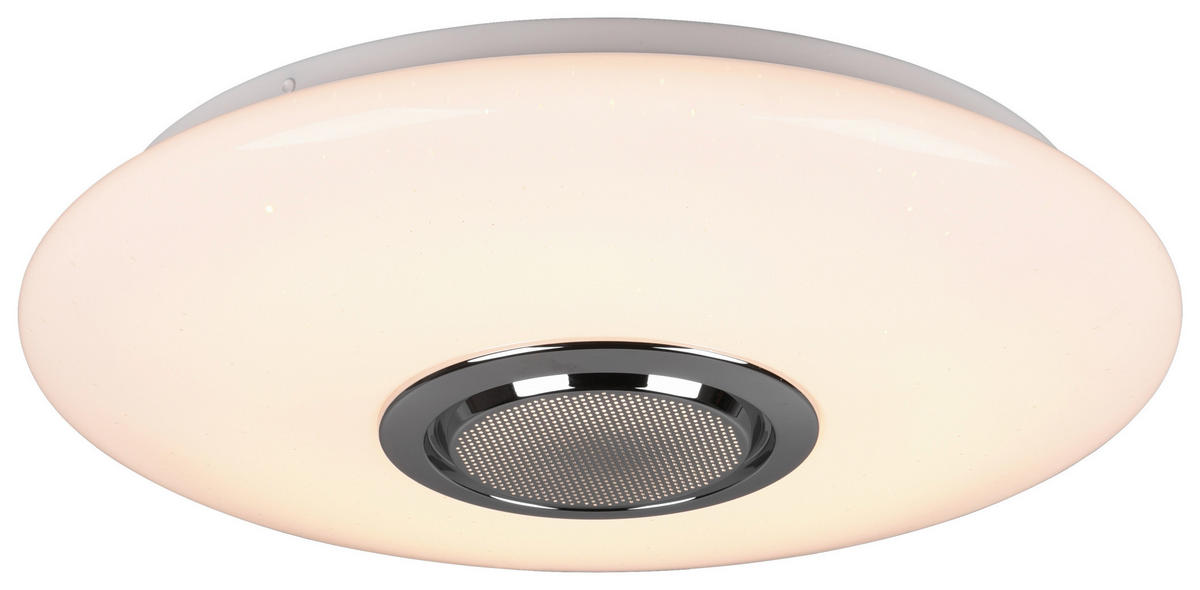 LED-DECKENLEUCHTE 41/8,5 cm   - Weiß, Design, Kunststoff (41/8,5cm) - Globo