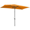 SONNENSCHIRM 270 cm Orange  - Anthrazit/Orange, Basics, Textil/Metall (150/250/270cm) - Schneider