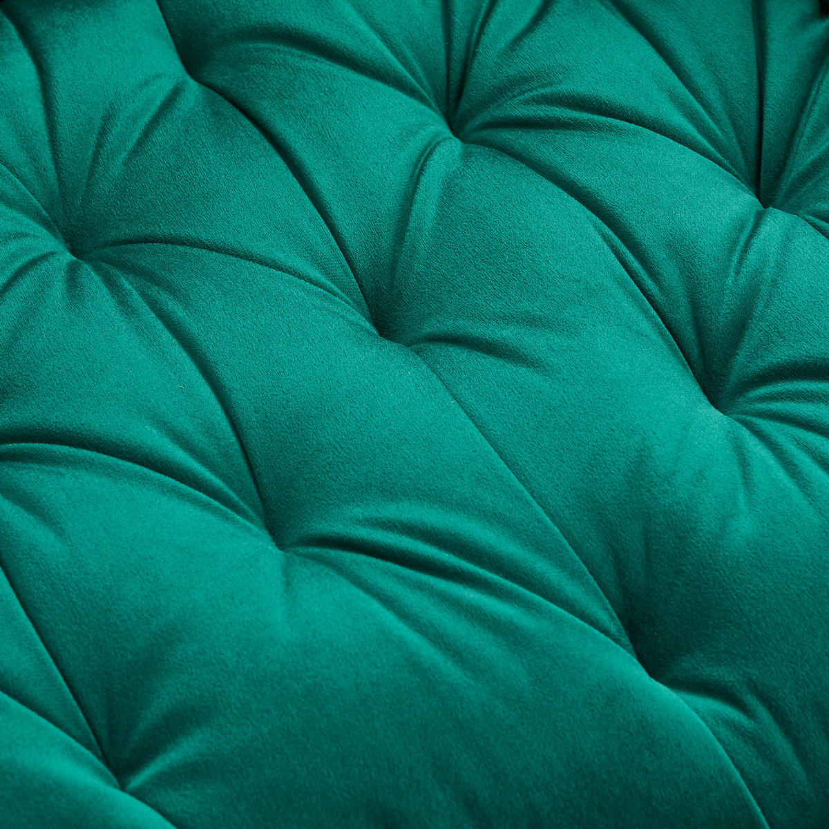BARHOCKER in Holz, Metall, Textil Grün, Schwarz  - Schwarz/Grün, Modern, Holz/Textil (55/105/57cm) - Livetastic