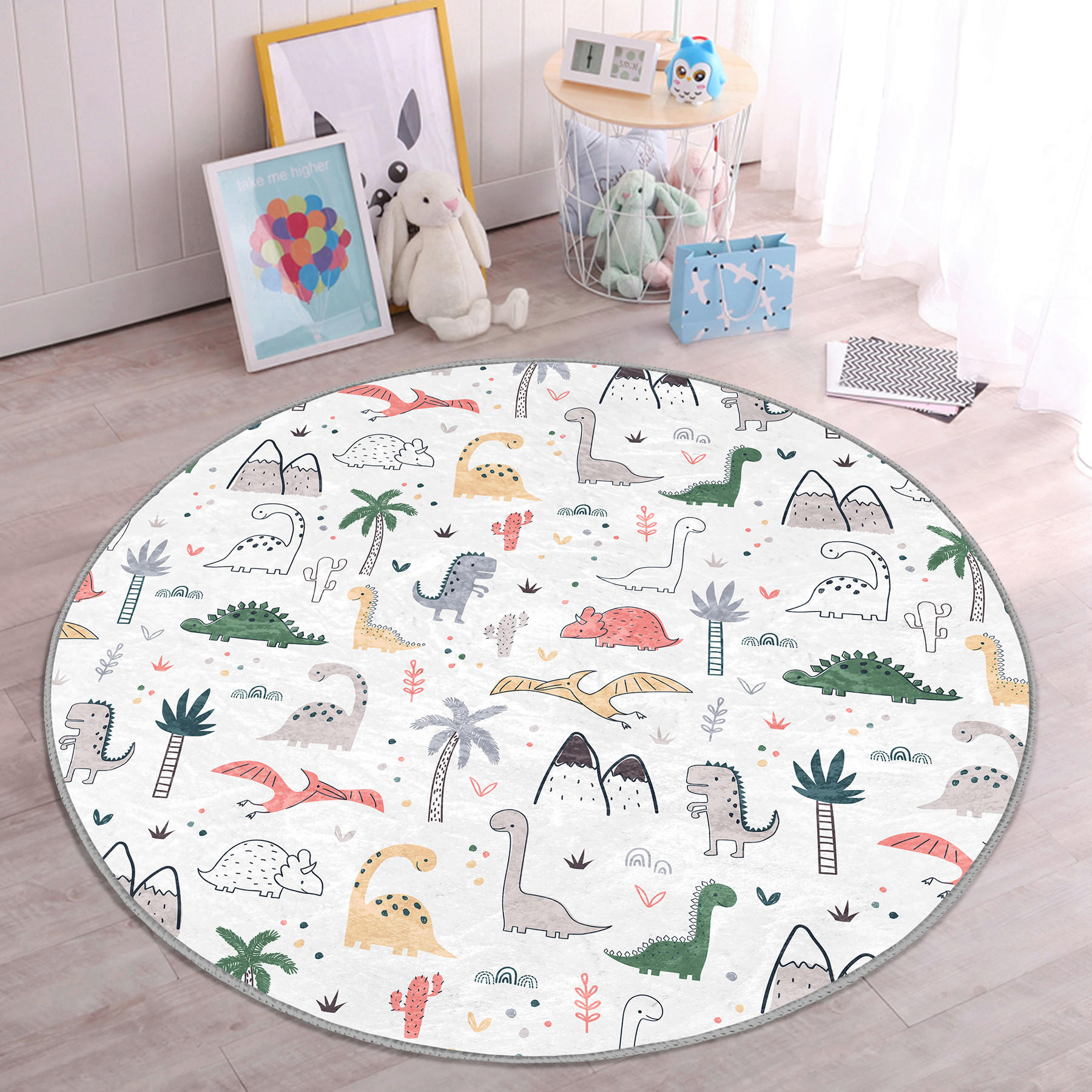 XXXLutz Kinderteppich Mehrfarbig 120x120 cm