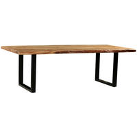 STOL ZA BLAGOVAONICU  crna, boje bagrema  drvo, metal      - boje bagrema/crna, Moderno, drvo/metal (240/110/76cm) - MID.YOU