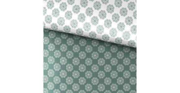 WENDEBETTWÄSCHE Satin 200/200 cm - Grün, KONVENTIONELL, Textil (200/200cm) - Esposa