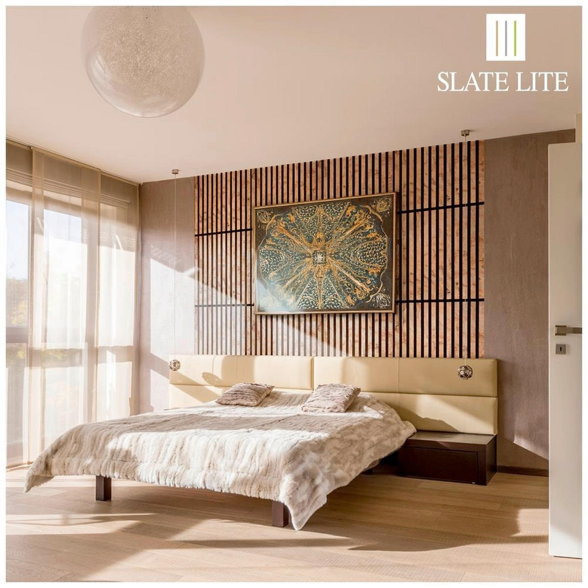 AKUSTIKPANEEL 60/60 cm  - Dunkelgrau/Beige, Basics, Holz/Kunststoff (60/60cm)