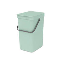 KOŠ ZA SMETI - žadasto zelena, Basics, umetna masa (20/35.1/24.9cm) - Brabantia
