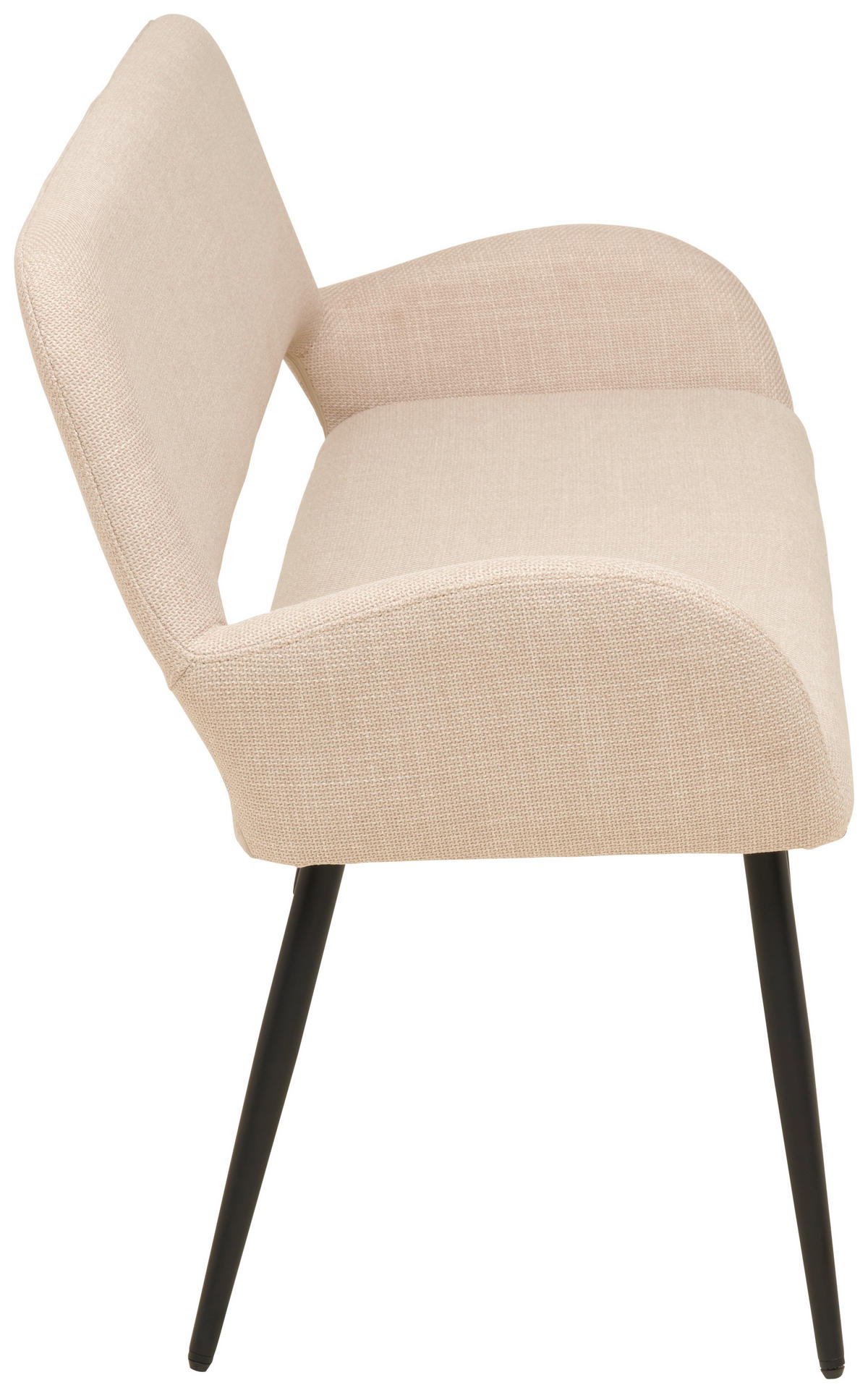 LAVICA, topoľ, béžová - čierna/béžová, Lifestyle, kov/drevo (150/83/63cm) - MID.YOU