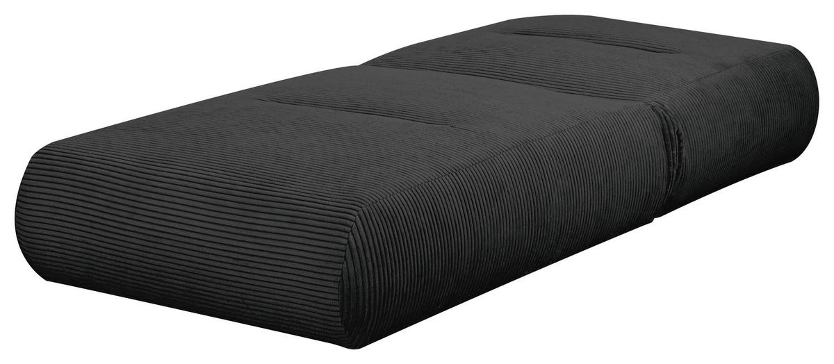 SCHLAFSESSEL in Cord Schwarz  - Schwarz, Design, Textil (81/88/160cm) - Livetastic