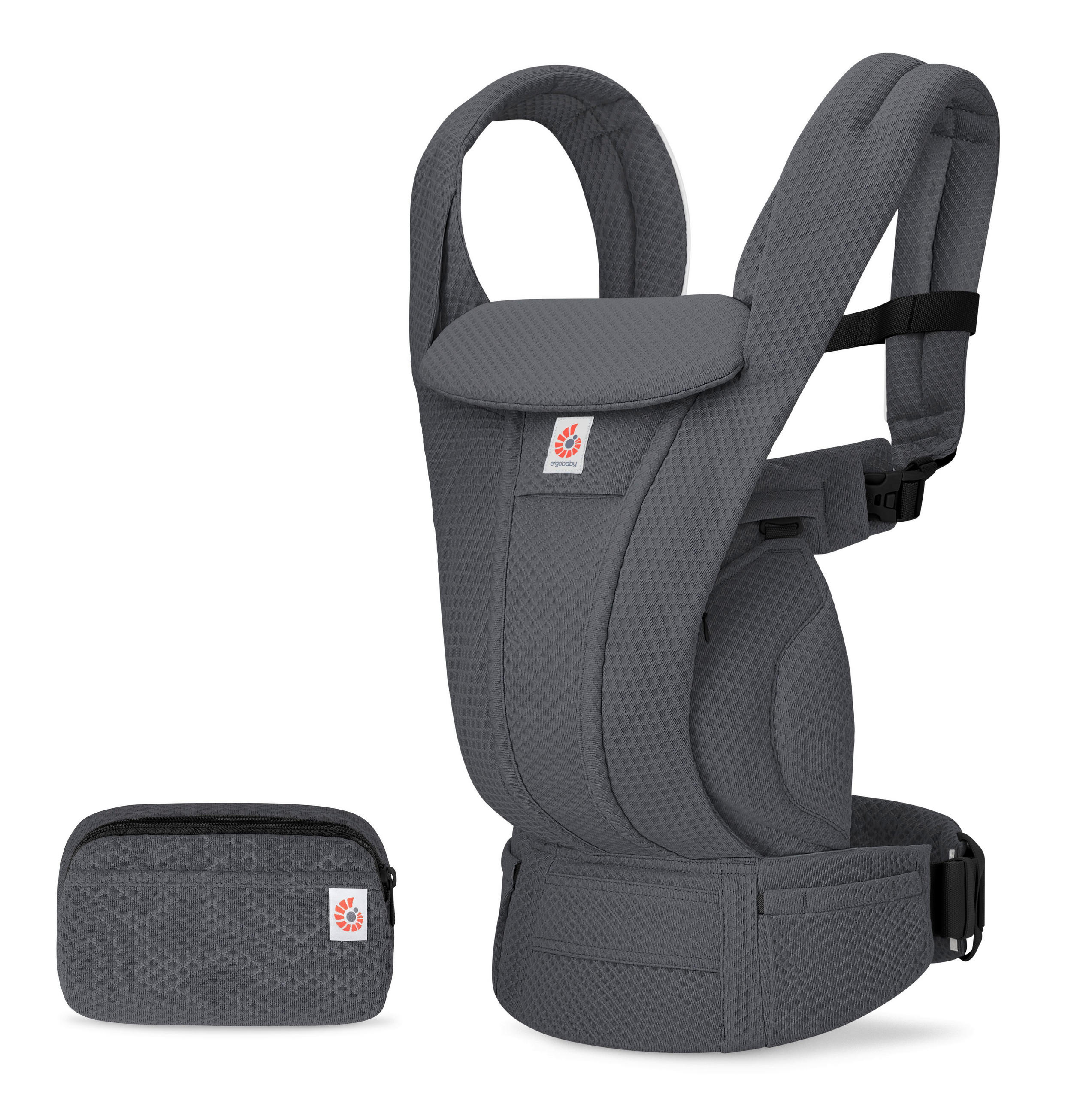 ERGONOMSKA NOSILJKA  Omni Deluxe Mesh  - tamno siva, Basics, tekstil (26.5/27.5/14.8cm) - Ergo Baby