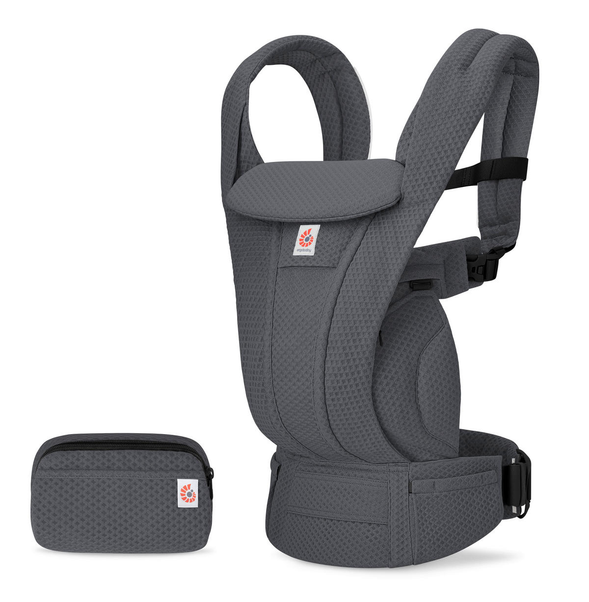 ERGONOMSKA NOSILJKA  Omni Deluxe Mesh  - tamno siva, Basics, tekstil (26.5/27.5/14.8cm) - Ergo Baby