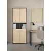 AKTENSCHRANK Grau, Eichefarben  - Eichefarben/Grau, MODERN, Holzwerkstoff (79,6/207,7/34,3cm) - MID.YOU