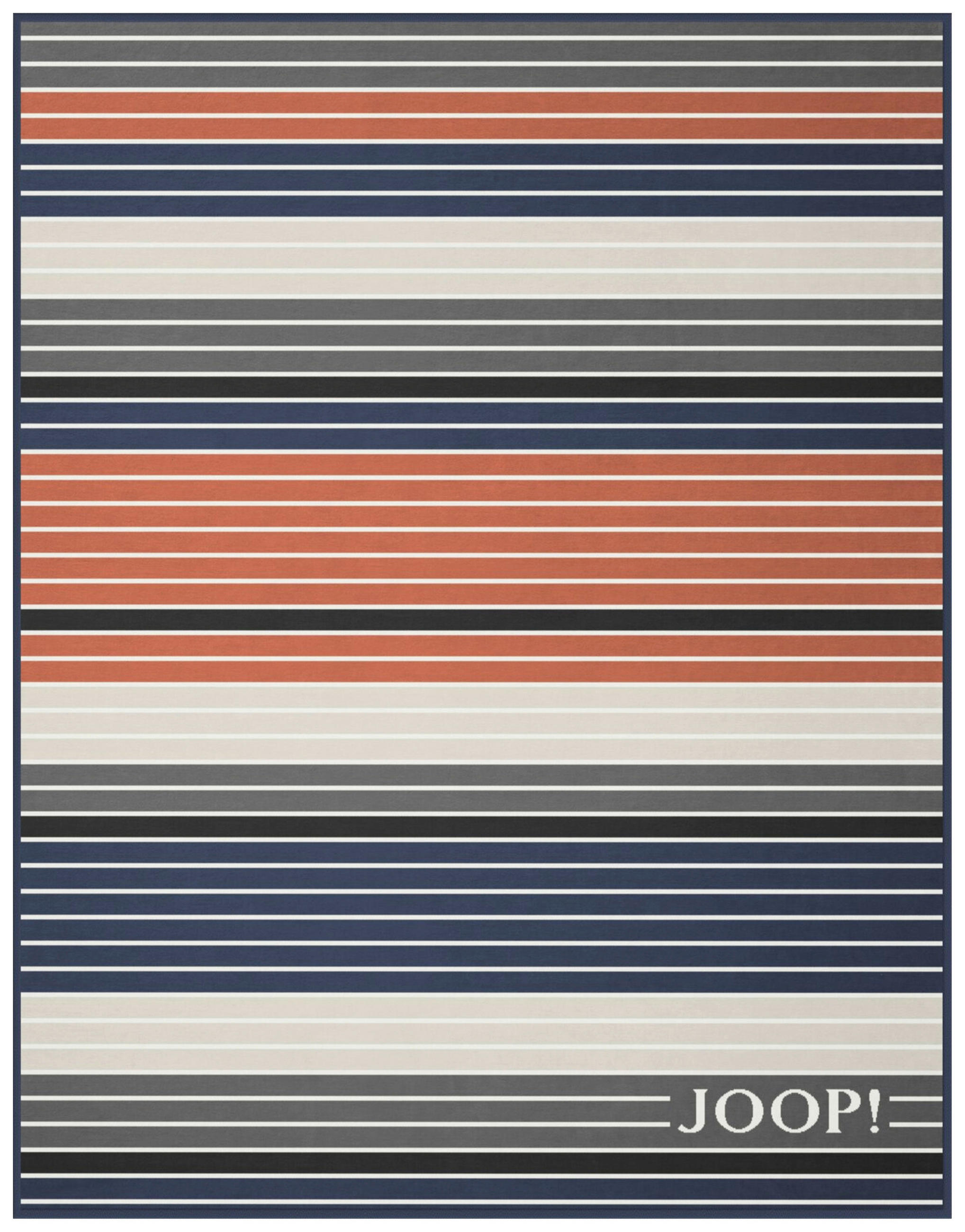 DECKE  - Blau/Schwarz, Design, Textil (125/170cm) - Joop!