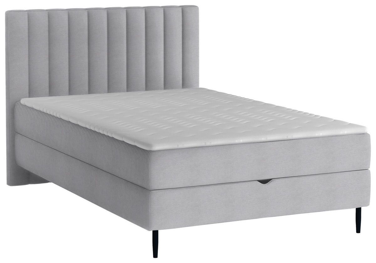 BOXBETT 100/200 cm  in Grau  - Schwarz/Grau, Design, Holz/Holzwerkstoff (100/200cm) - Stylife