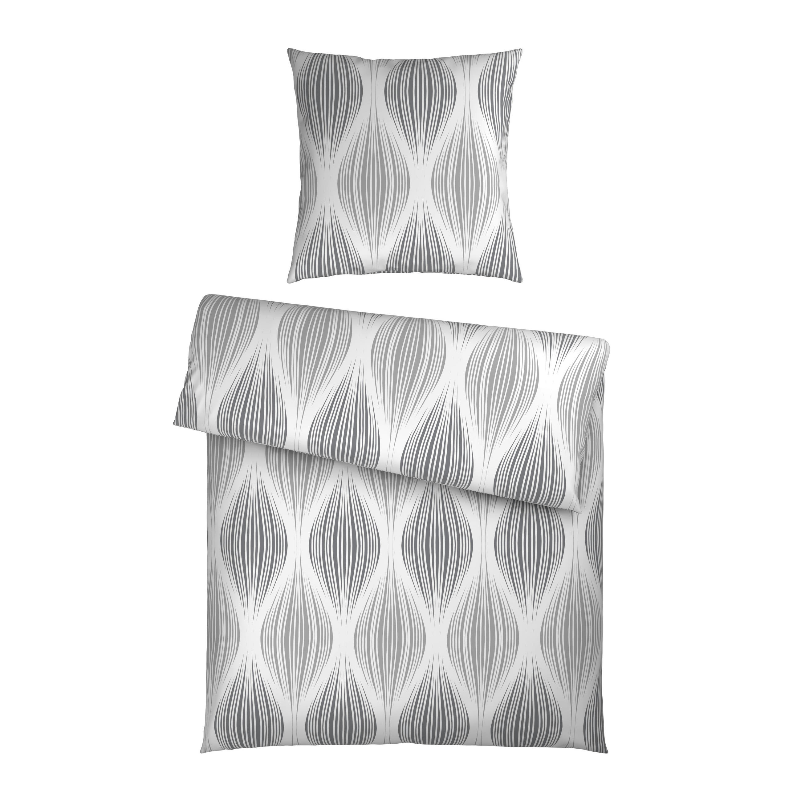 BETTWÄSCHE Satin 135/200 cm  - Grau, Textil (135/200cm) - Novel