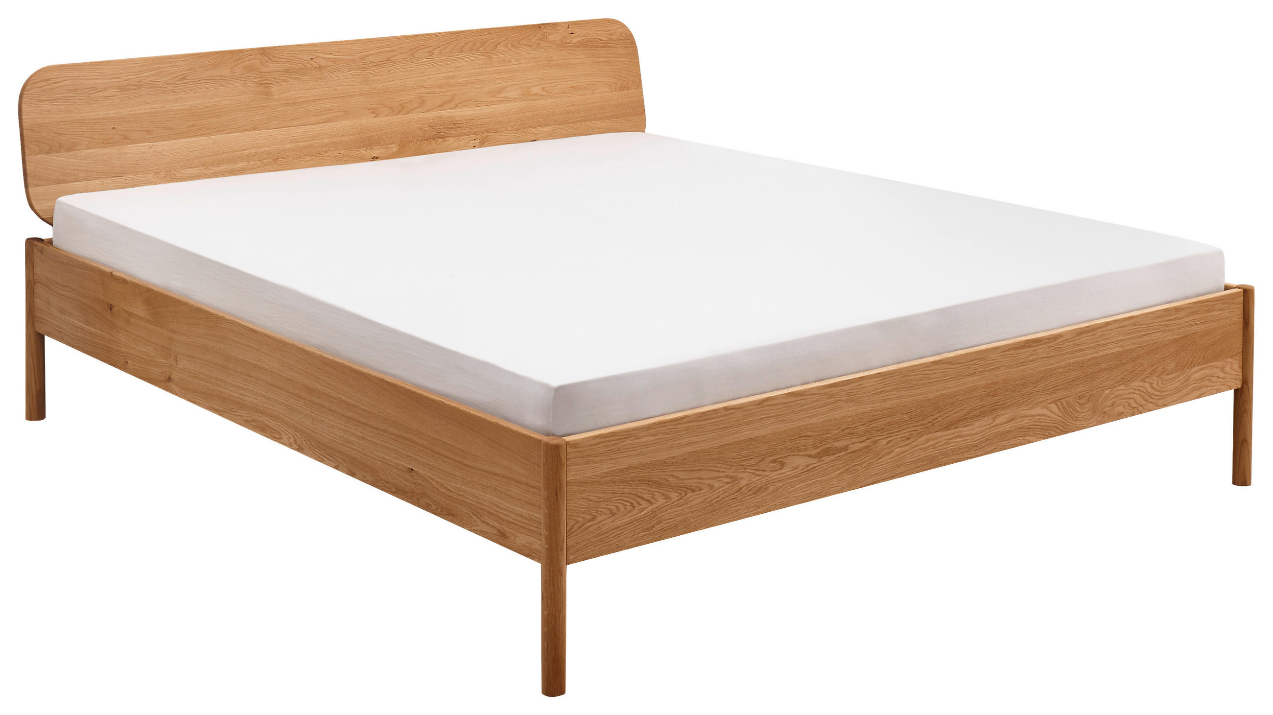 BETT 140/200 cm  in Wildeiche  - Wildeiche, KONVENTIONELL, Holz (140/200cm) - Linea Natura