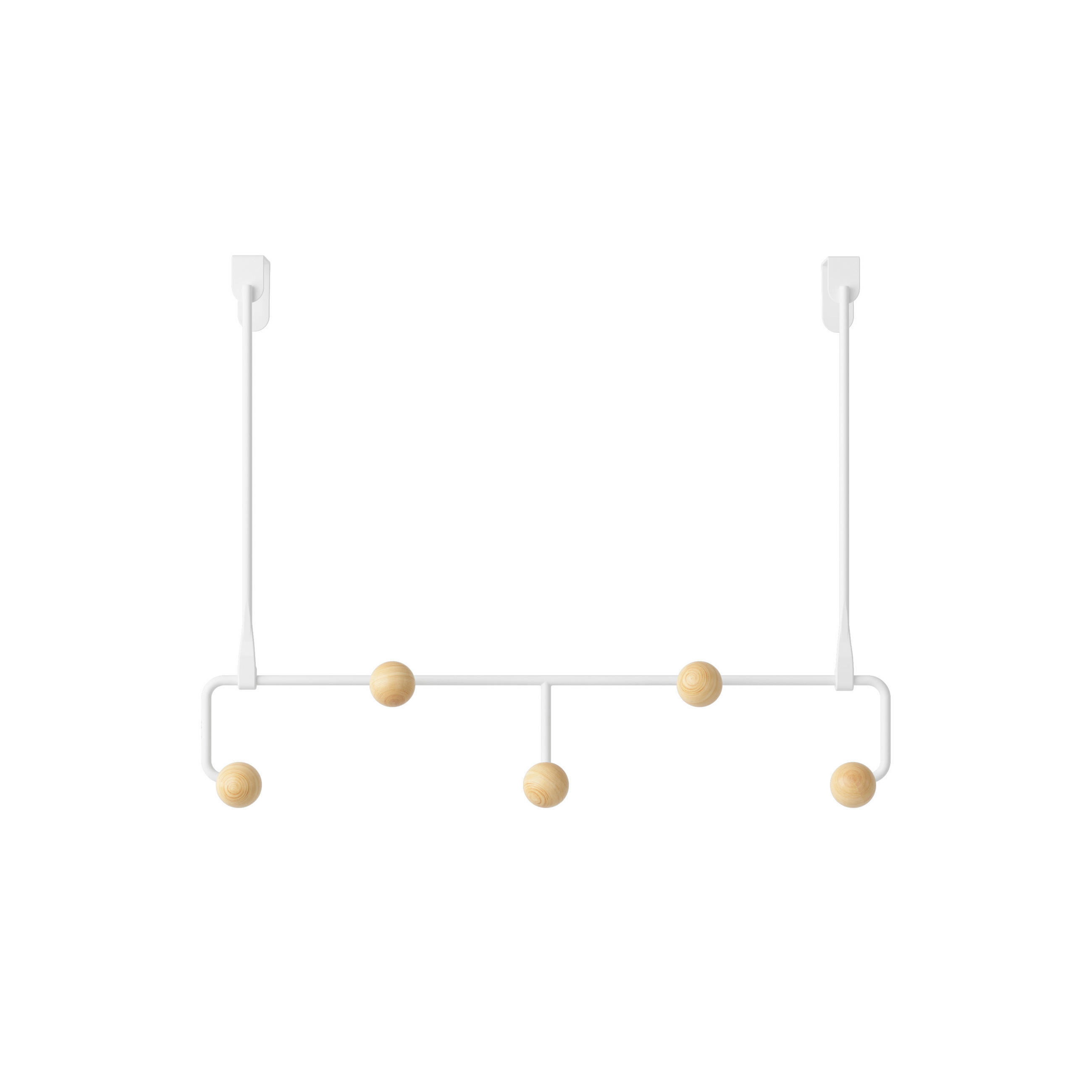 ČIVILUK ZA VRATA  prirodna boja, bela  drvo, metal  - bela/prirodna boja, Osnovno, drvo/metal (10/30/30cm) - Umbra