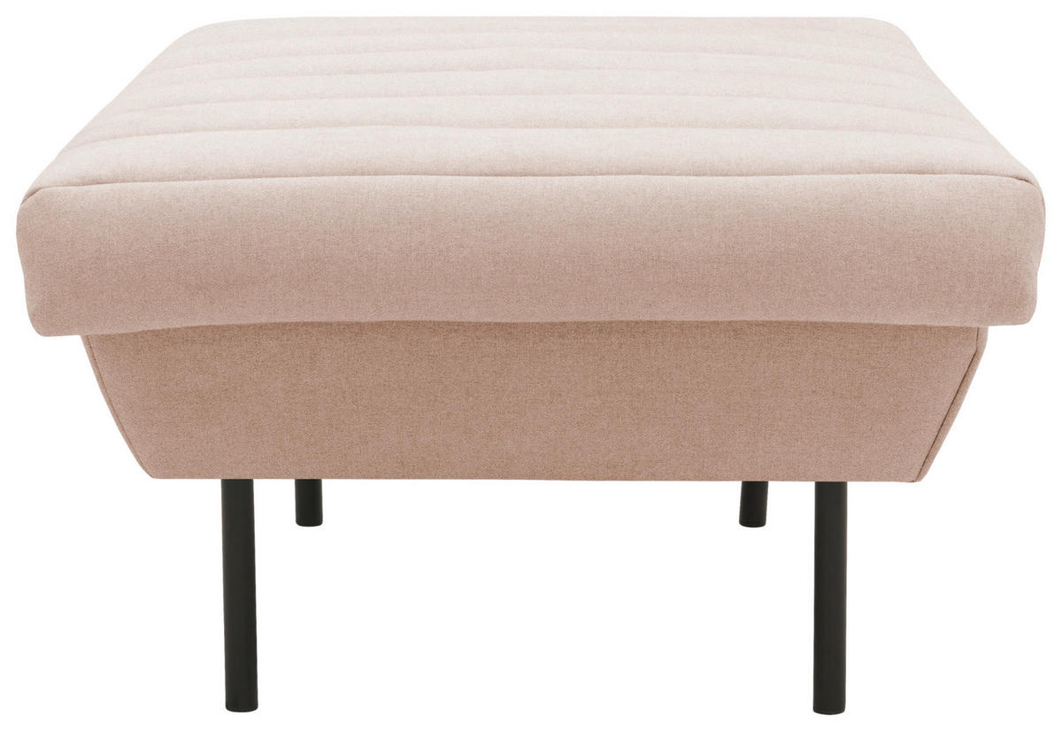 HOCKER Creme  - Creme/Schwarz, Design, Textil/Metall (70/45/70cm) - LOOKS by W.Joop