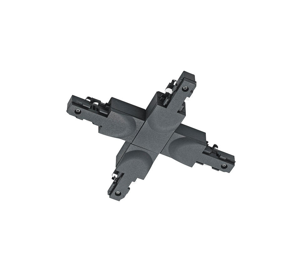 Trio Leuchten Schienensystem-Verbinder Duoline Track-System Schwarz 2x17x16 cm