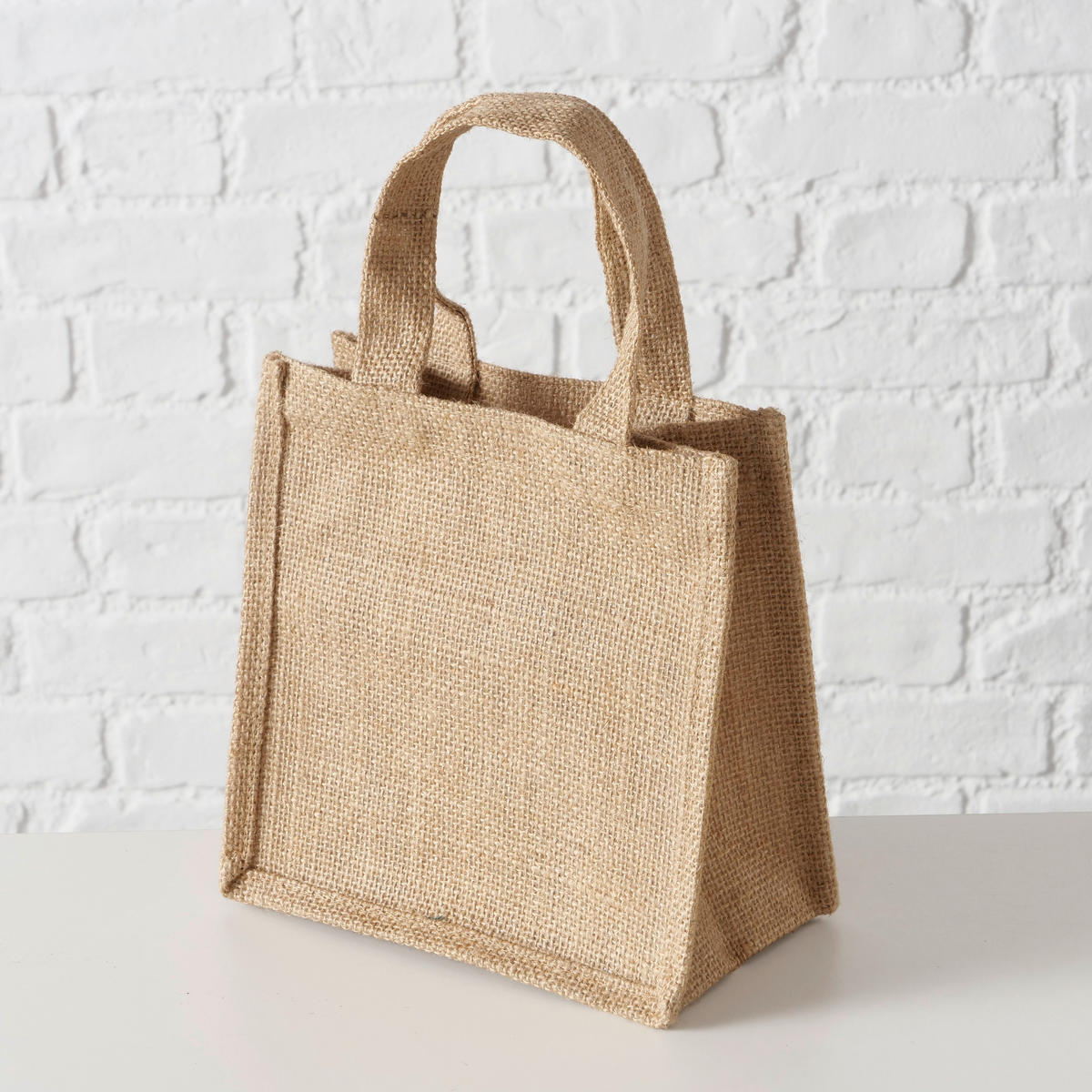 GESCHENKTASCHE  - Naturfarben, KONVENTIONELL, Textil (21/11,5/21cm)