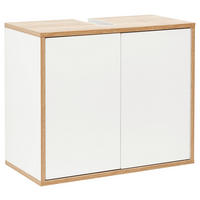 WASCHBECKENUNTERSCHRANK 60/50/30,5 cm  - Eichefarben/Weiß, MODERN, Holzwerkstoff (60/50/30,5cm) - MID.YOU