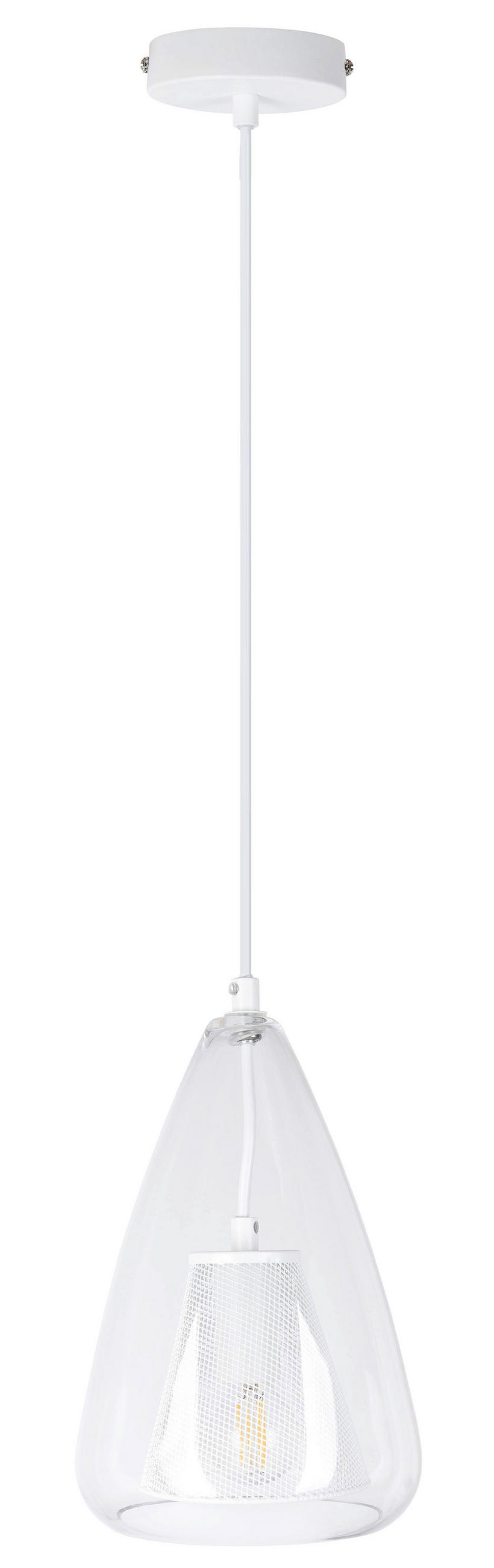 LUSTER  16,5/150 cm      - bela, Dizajnerski, metal (16,5/150cm)