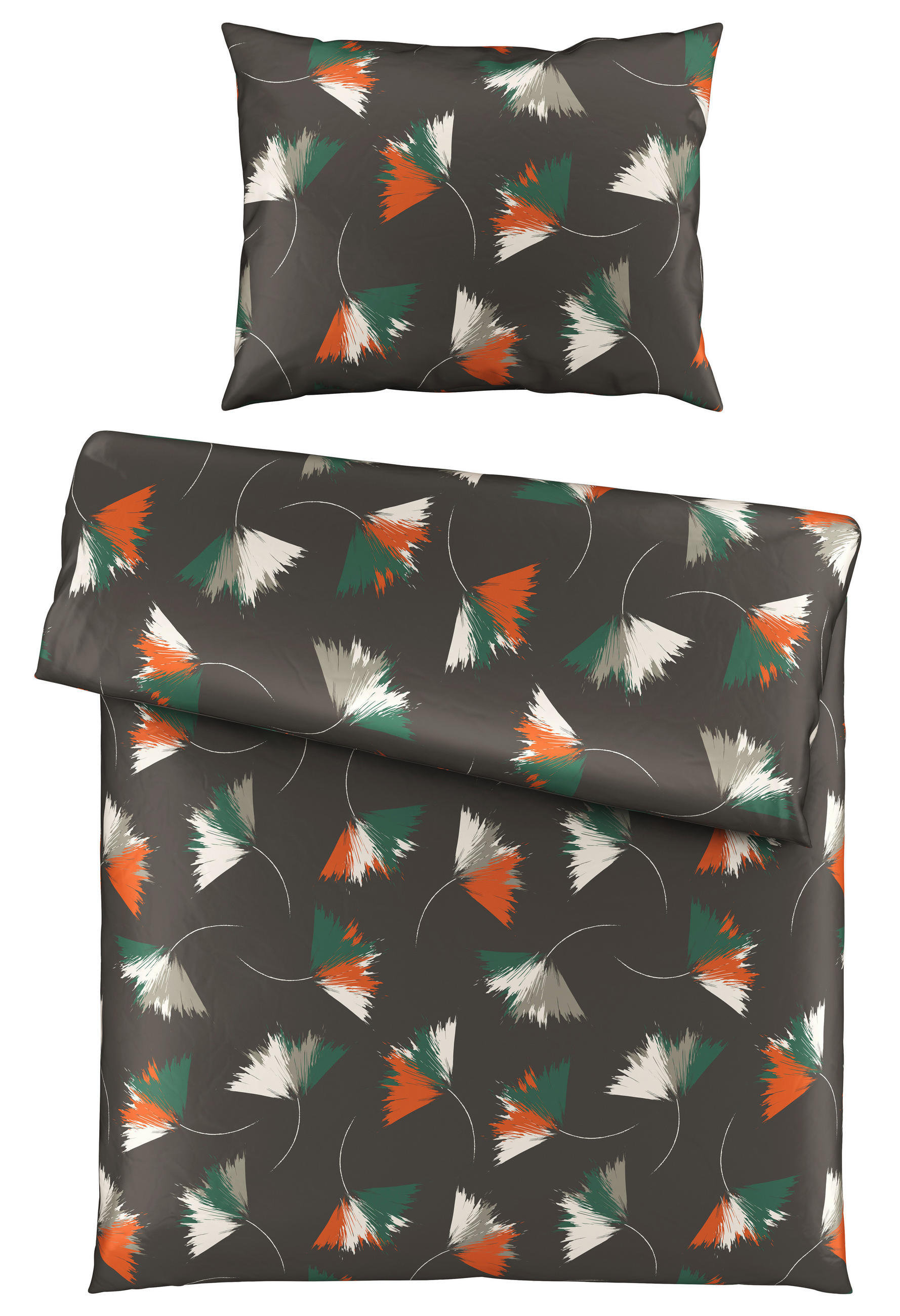 BETTWÄSCHE Satin 140/200 cm  - Graubraun, KONVENTIONELL, Textil (140/200cm) - Esposa