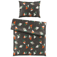 POSTEĽNÁ BIELIZEŇ, satén, sivohnedá, 140/200 cm - sivohnedá, Konventionell, textil (140/200cm) - Esposa