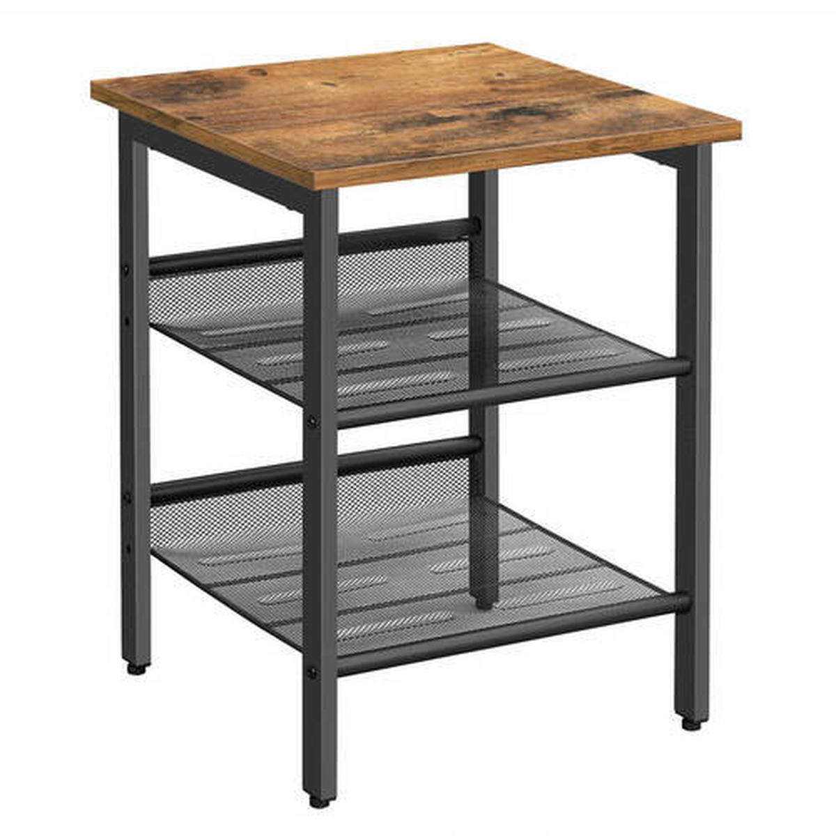 BEISTELLTISCH in Metall, Holzwerkstoff  - Schwarz/Braun, Trend, Holzwerkstoff/Metall (40/55/40cm) - Boxxx