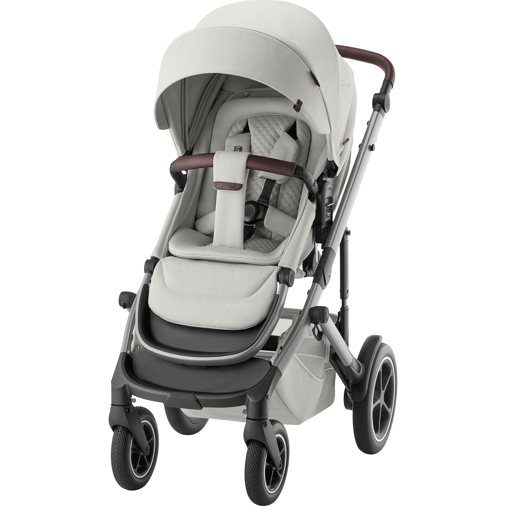 KINDERWAGEN  Smile 5Z  Linen Grey  - Creme/Grau, Basics, Textil/Metall (57/112/97,7cm) - Britax Römer