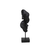 SKULPTUR - Schwarz, Trend, Kunststoff/Metall (10,5/37,5/10cm) - Ambia Home