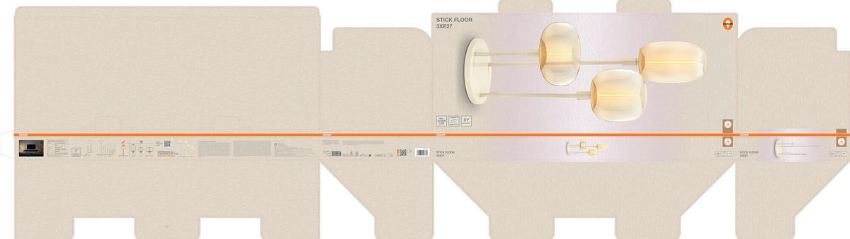 TISCHLEUCHTE 32/78 cm   - Beige, Basics, Metall (32/78cm) - Osram