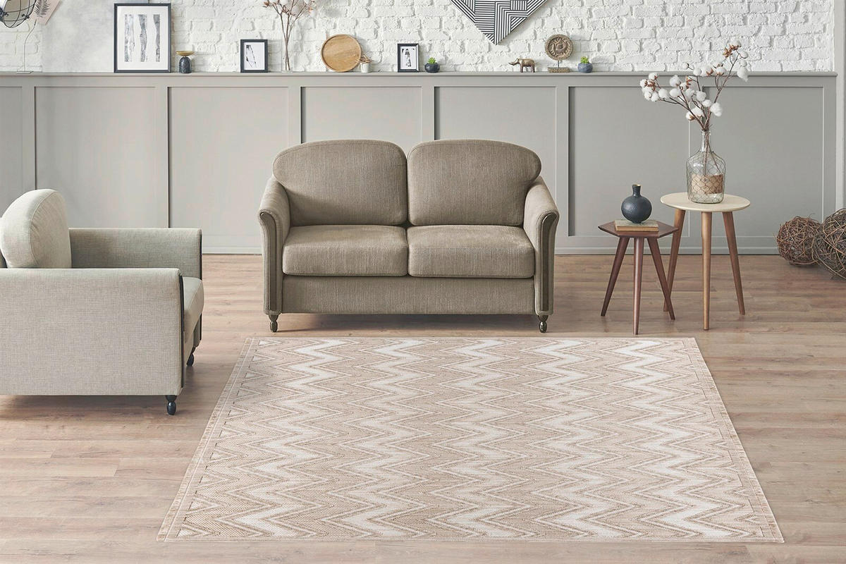 FLACHWEBETEPPICH 80/150 cm  - Beige, Basics, Textil (80/150cm) - Kayoom