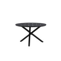 GARTENTISCH Metall Schwarz rund  - Schwarz, MODERN, Metall (120/120/75cm) - Gardenson