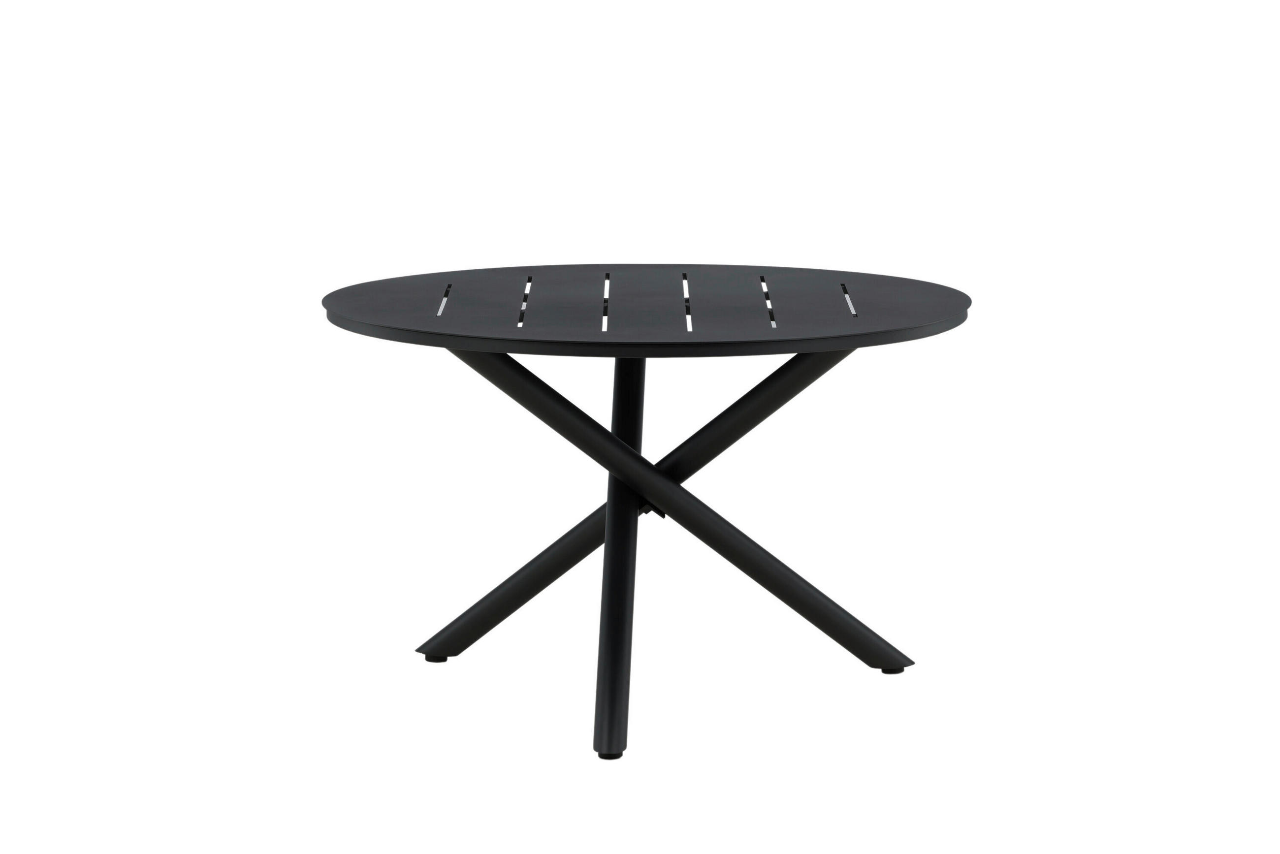Gardenson Gartentisch Schwarz 120x75x120 cm