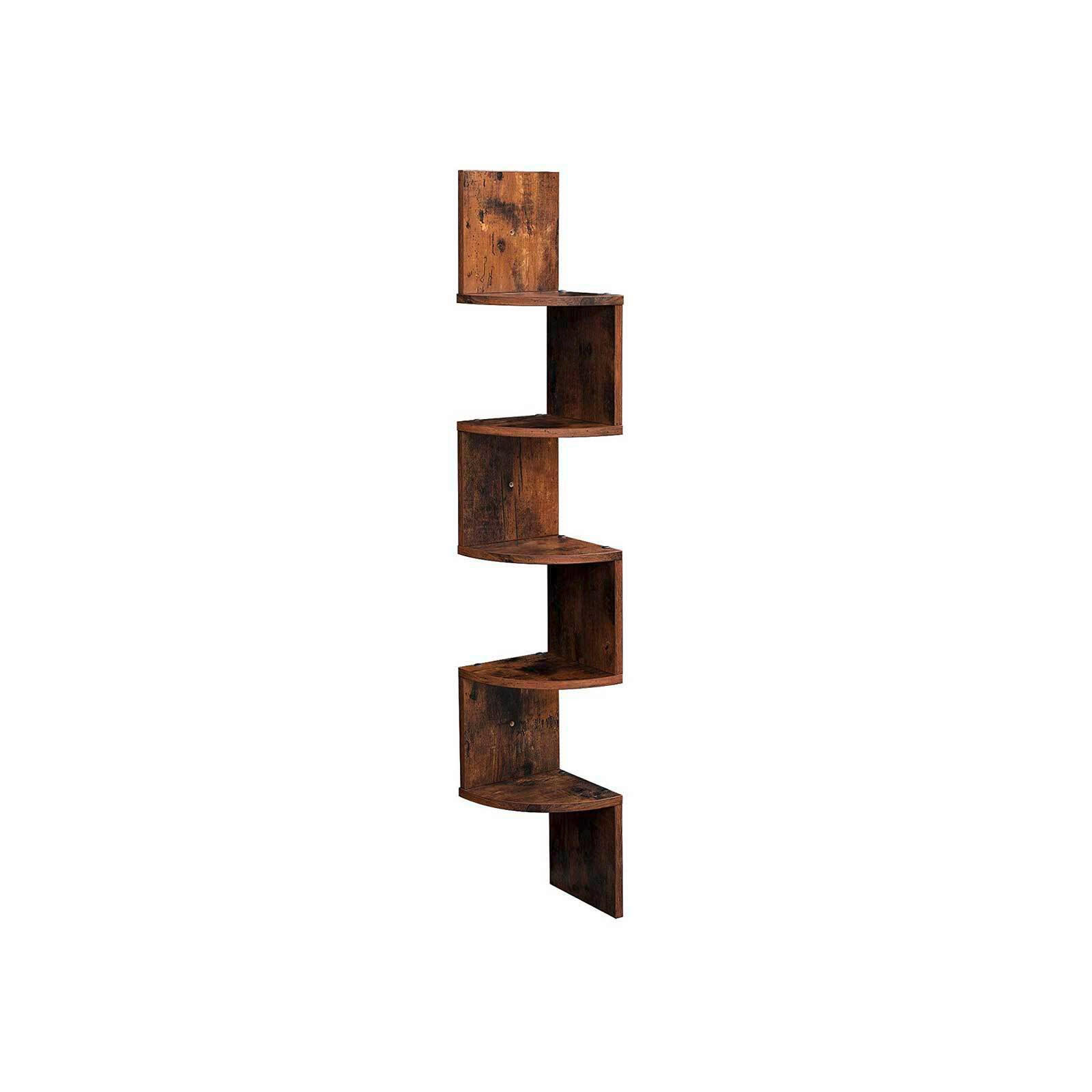 ROHOVÝ REGÁL, hnědá, 20/127.5/20 cm - hnědá, Basics, kompozitní dřevo (20/127.5/20cm) - Boxxx