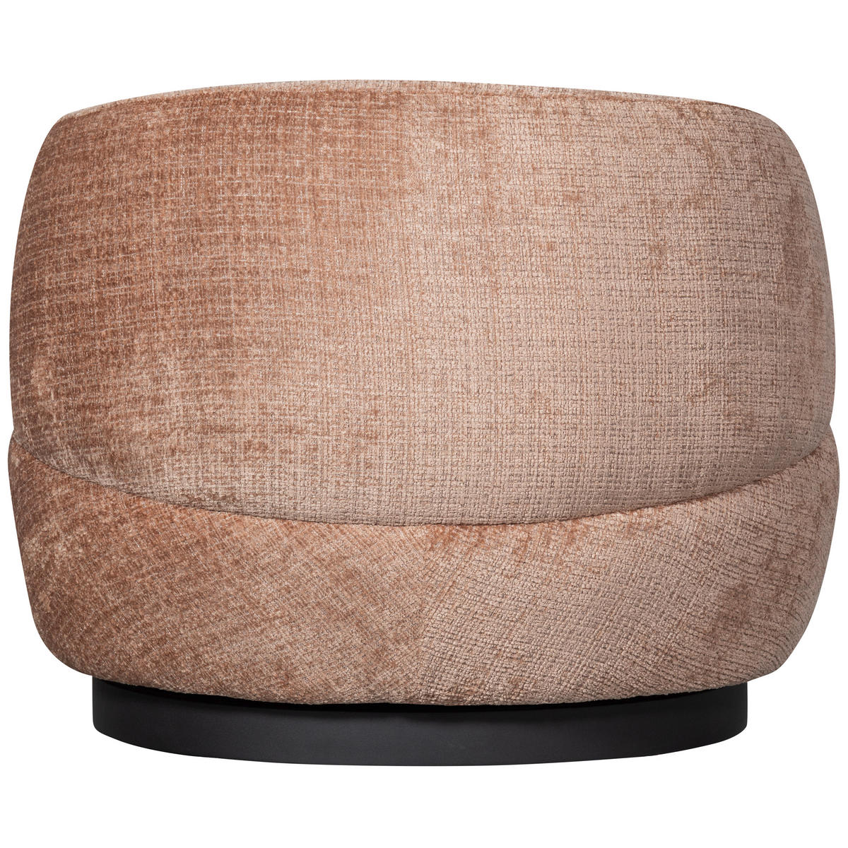 SESSEL in Chenille Sandfarben  - Sandfarben/Schwarz, Design, Textil/Metall (84/71/88cm) - Livetastic