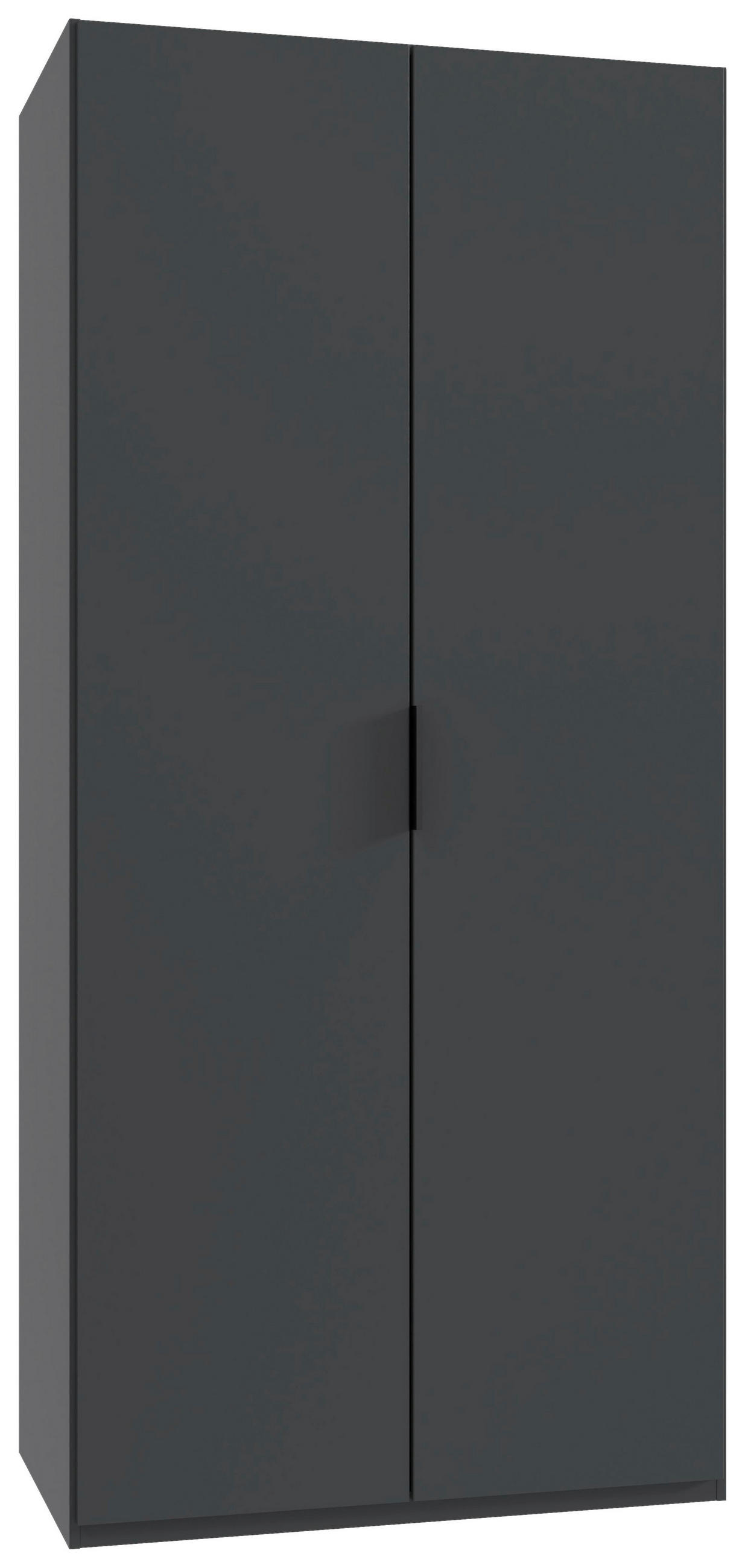 FALTTÜRENSCHRANK 100/216/58 cm 2-türig Graphitfarben  - Schwarz/Graphitfarben, Design, Holzwerkstoff (100/216/58cm) - Boxxx