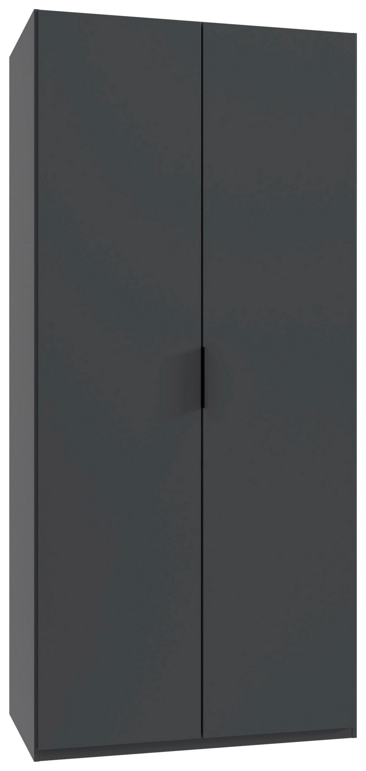 FALTTÜRENSCHRANK 100/216/58 cm 2-türig Graphitfarben  - Schwarz/Graphitfarben, Design, Holzwerkstoff (100/216/58cm) - Boxxx