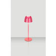 AKKU-TISCHLEUCHTE Santa Ana 11/34,6 cm  - Pink, Trend, Metall (11/34,6cm) - Novel