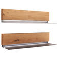 WANDBOARDSET  90/20/22 cm  - Wildeiche, Natur, Holz/Metall (90/20/22cm) - Linea Natura