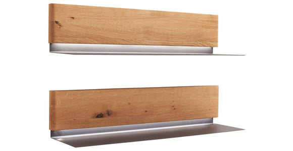 WANDBOARDSET  90/20/22 cm  - Wildeiche, Natur, Holz/Metall (90/20/22cm) - Linea Natura