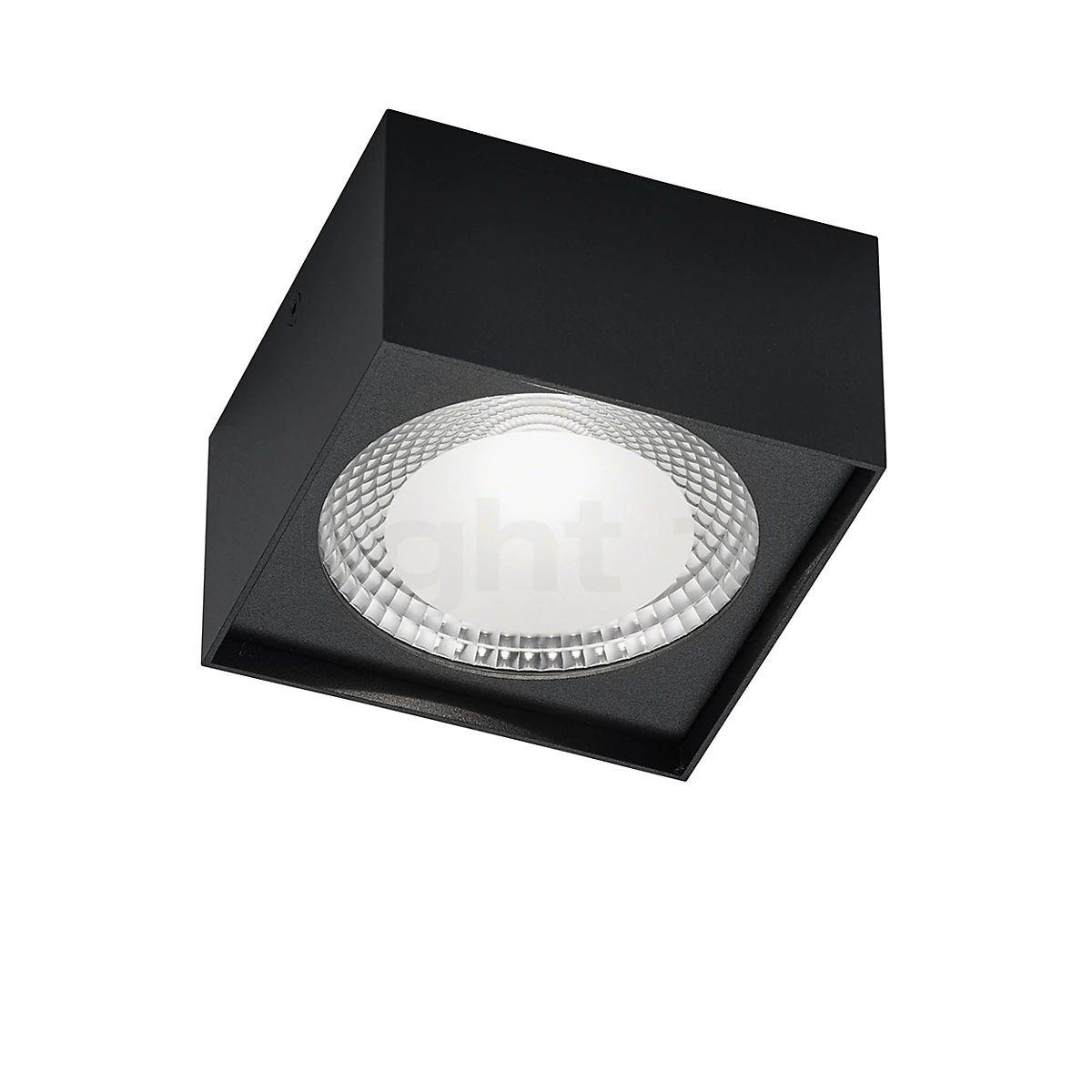 AUFBAULEUCHTE 12/12/7 cm   - Schwarz, Design, Metall (12/12/7cm) - Helestra