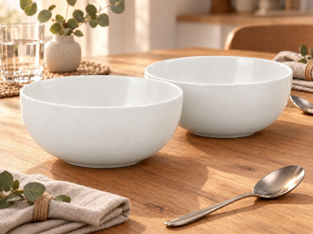 MÜSLISCHALENSET  - Weiß, Trend, Keramik (15,7/6,6cm) - Dieter Knoll