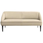 SITZBANK in Textil Beige  - Beige/Schwarz, KONVENTIONELL, Textil/Metall (197/85/72cm) - Moderano