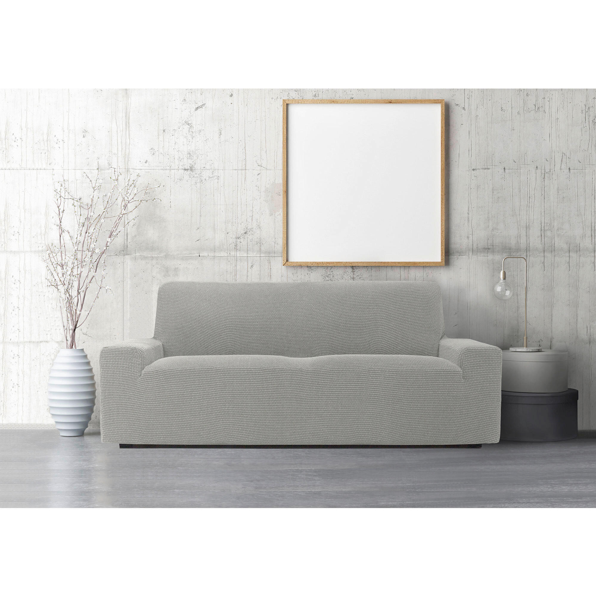 NAVLAKA ZA ČETVEROSJED  NORA  - svijetlo siva, Konvencionalno, tekstil (230-270/80-110/60-110cm) - Novel