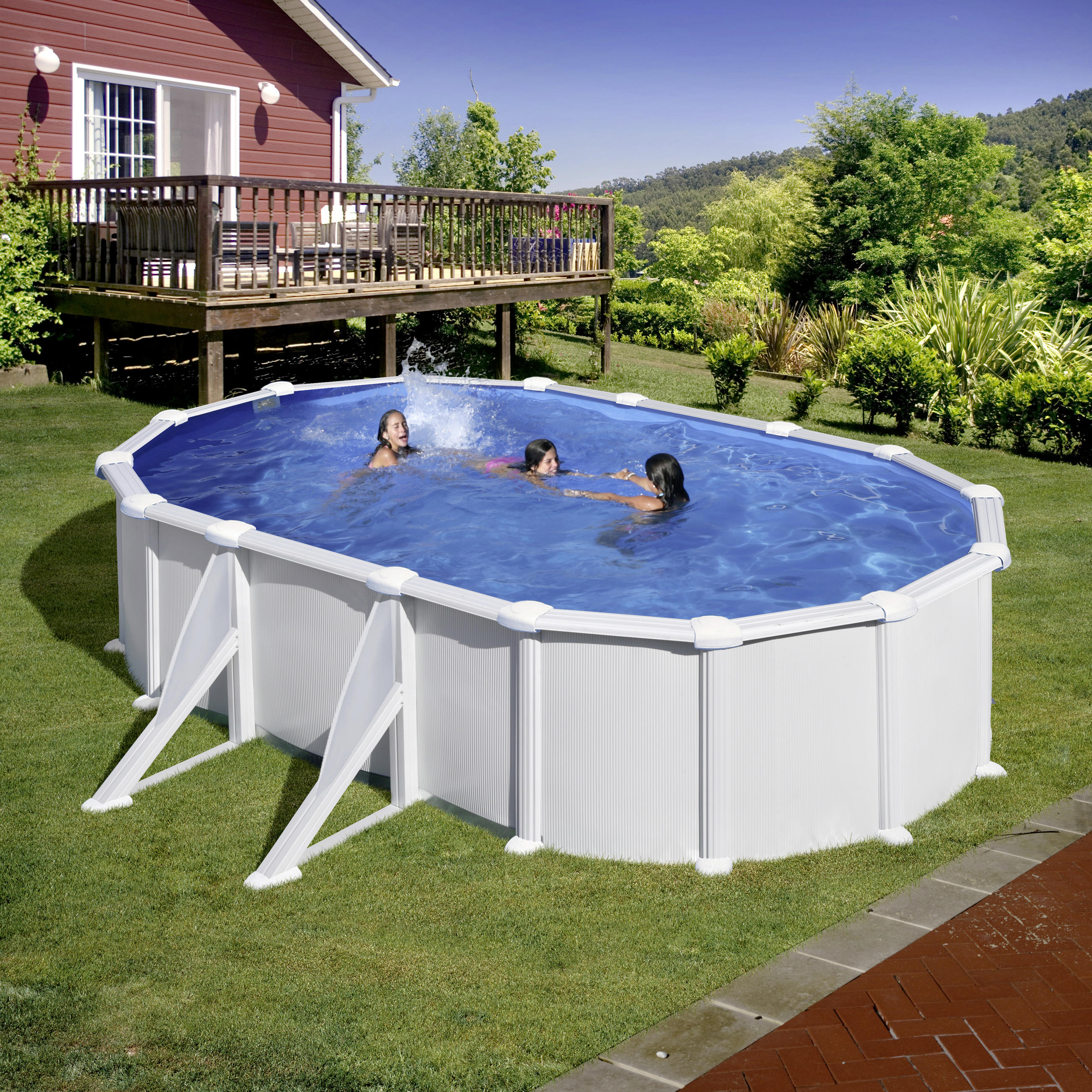 GRE POOL KITPROV508 2021 527/500/132 cm  - Weiß, KONVENTIONELL, Metall (527/500/132cm) - Gre